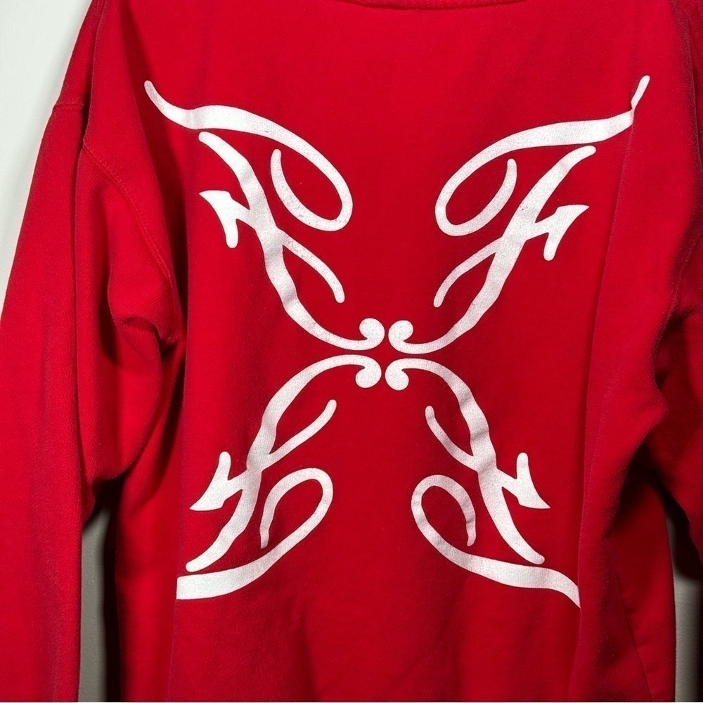 🌷 White and Red Flashback Hoodie Sweatshirt - Picture 3 of 3